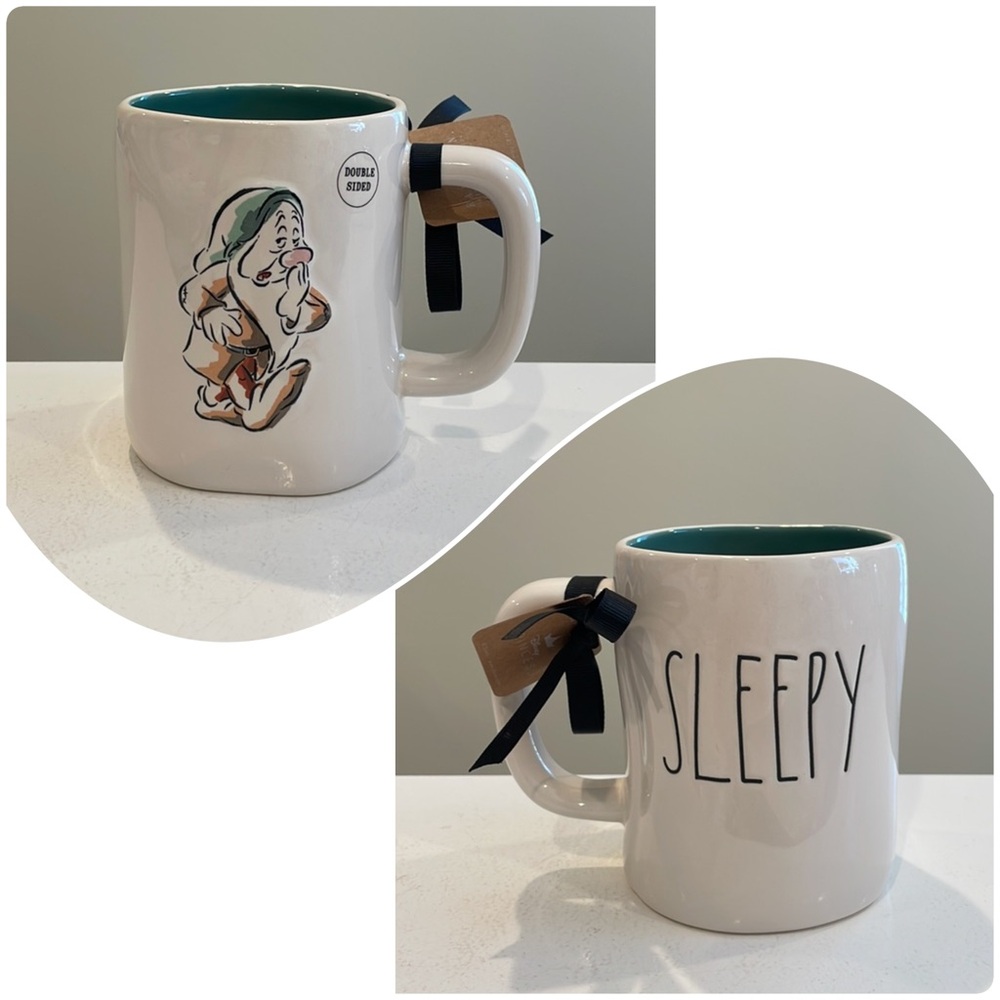 NWT Rae Dunn x Disney Princess Snow White & the Seven Dwarfs SLEEPY MUG
